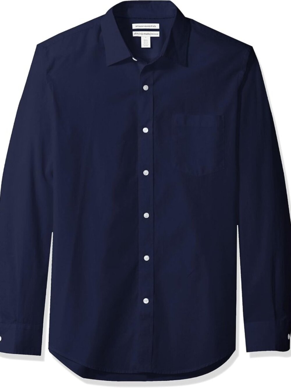 Men's Regular-Fit Long-Sleeve Casual Poplin Shirt, Button Front, Business Casual
